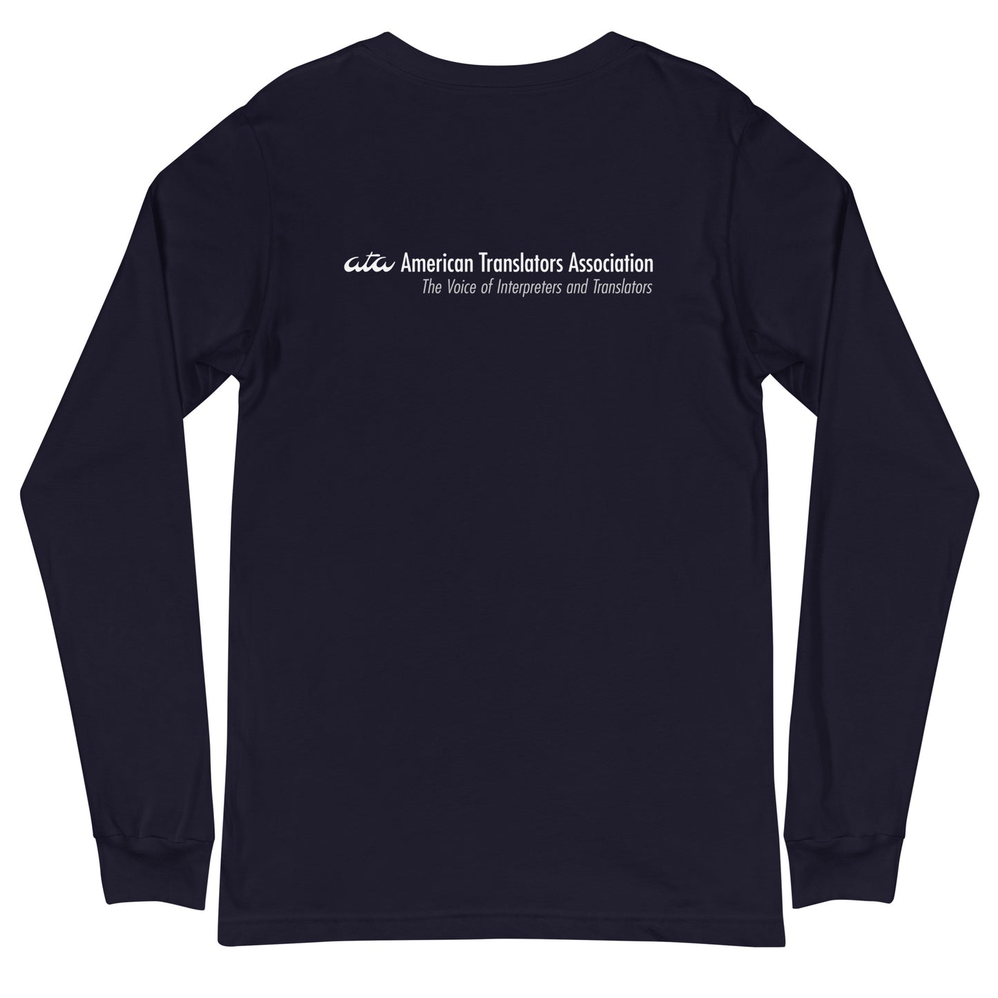 Blue American Translators Association Long Sleeve Tee (Unisex)