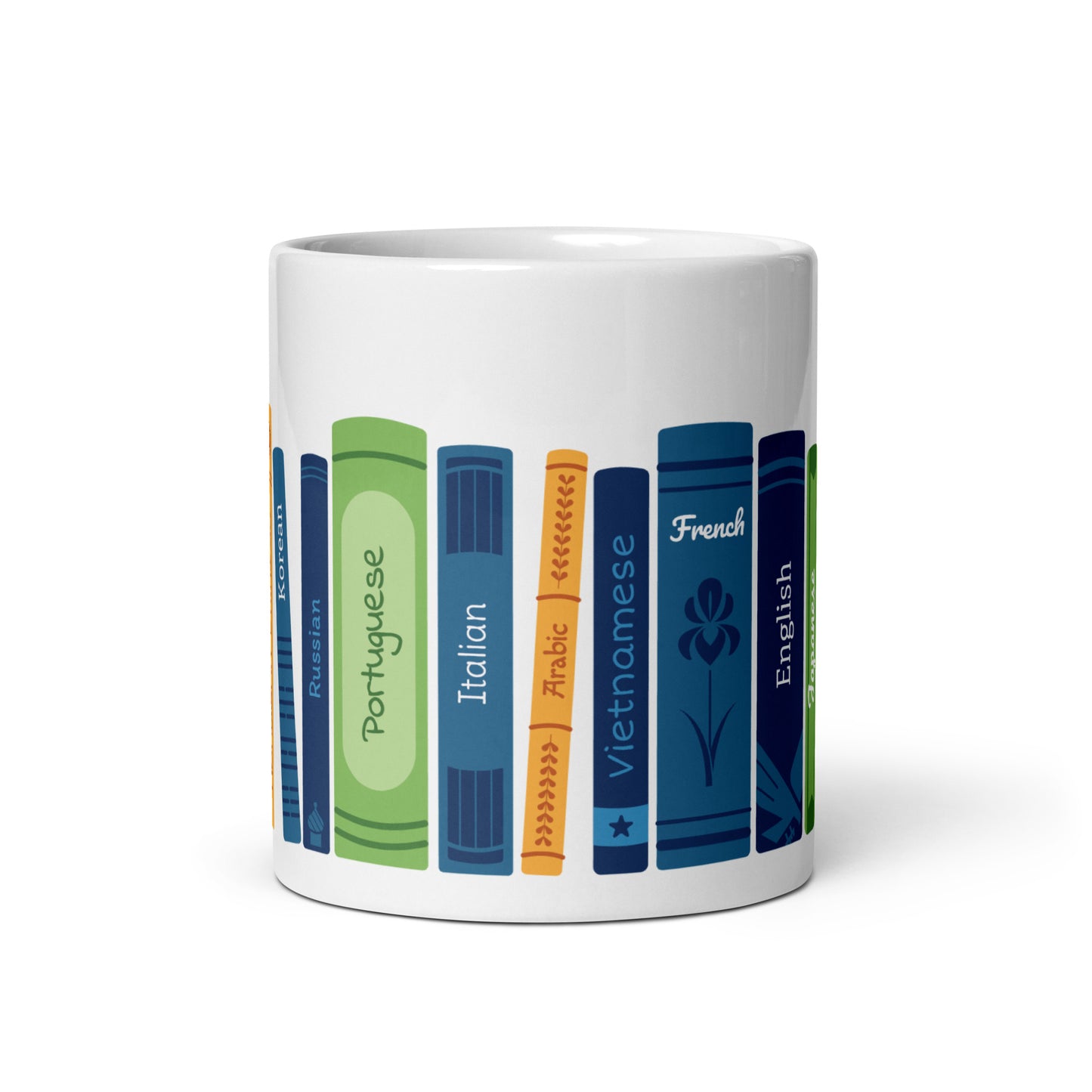 Illustrated Language Books Coffee Mug with ATA Logo